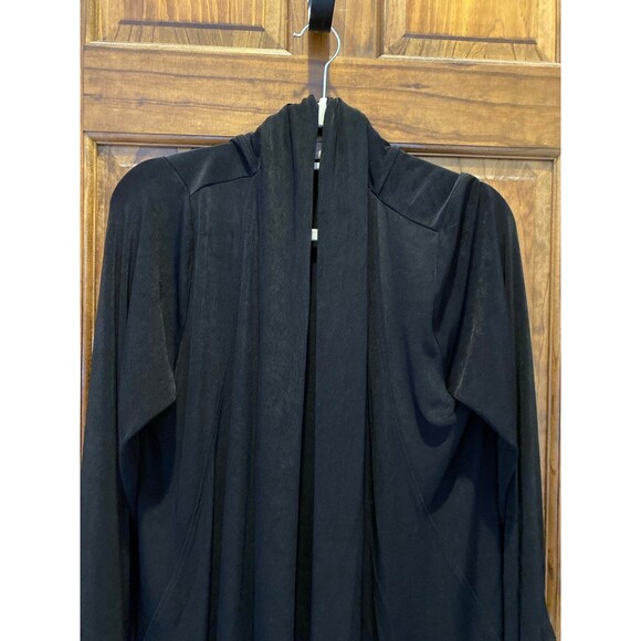 Chico’s Jacket Sz  “2” or Large Black Stretchy Open Front Perfect 4 Travel - Picture 2 of 10